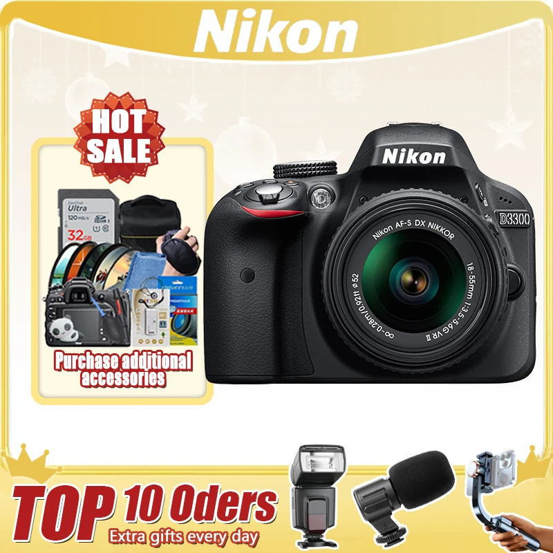 Slr fotoaparat Nikon D3300 sa auto VR objektiva 18-55 mm f / 3,5-5,6 G Slika 5