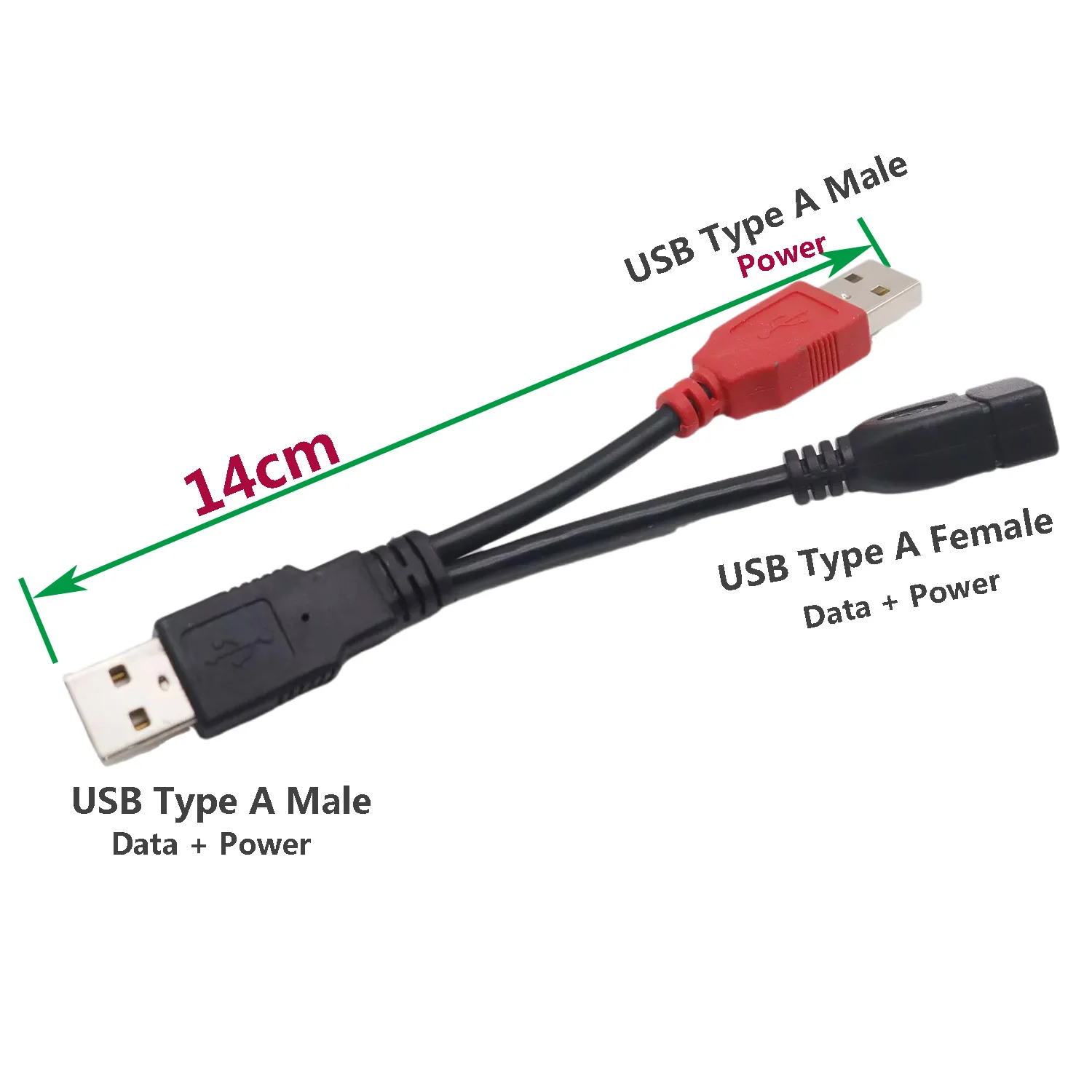 USB 2.0 Tip A za povezivanje na priključak za Sinkronizaciju podataka s USB priključkom A Kabel za napajanje Y za vanjski tvrdi disk HDD Slika 5