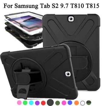 Šok-dokaz Dječji Zaštitna Torbica Za Samsung Tab Galaxy S2 9.7 SM-T810 T813 T815 T819 Сверхпрочный Silikon Tvrdi Torbica