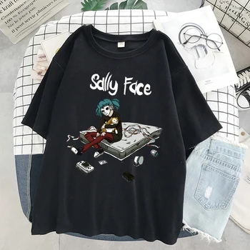 Ženska t-shirt Sally Face, grafički t-Shirt, zabavna Ženska majica Kratkih rukava, ljetni Modni Svakodnevne ženske majice kratkih rukava